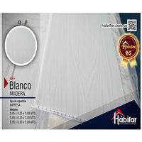 CIELO RASO PVC BLANCO MADERA 5.95 X 0.30