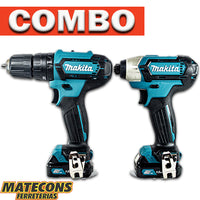 Combo Inalambrico Taladro Percutor + Atornillador Makita
